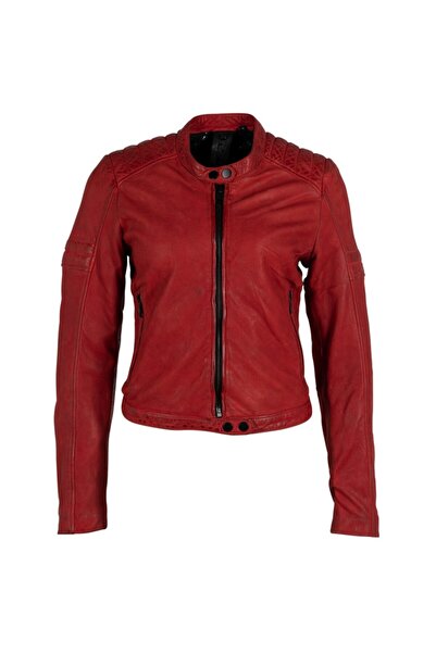 mauritius Gipsy Women's Red Leather Jacket G2WAmyna