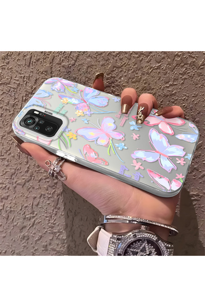 Hontinga حافظة هاتف Xiaomi Redmi Note 10 4G المتوافقة مع الفراولة، مضادة للصد...