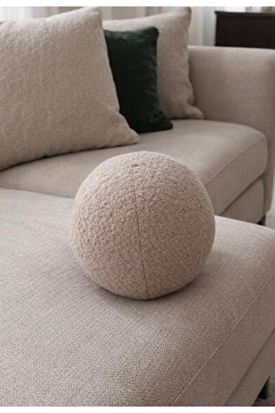 oiphome Μαξιλάρι μπάλα διακοσμητικό ΜΠΕΖ 30 εκ. υπέροχο χρώμα