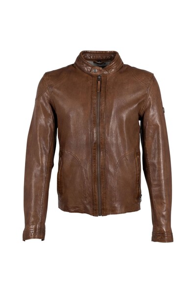 mauritius Geaca de Piele Barbati Maro GMAdwood