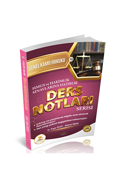 Savaş Yayınevi HUKAL HMGS-HAKİMLİK Genel Kamu Hukuku Ders Notları Savaş Yayın...