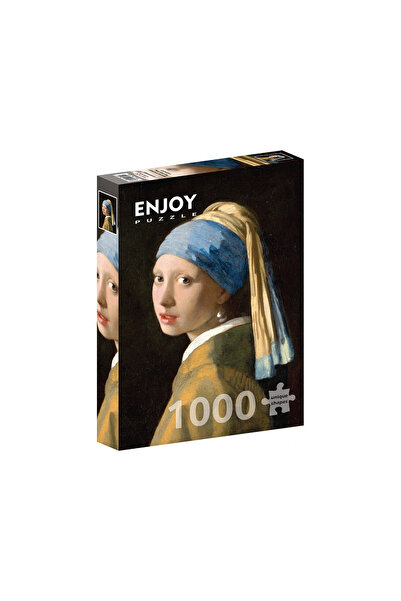 Enjoy Puzzle Puzzle 1000 piese Enjoy – Johannes Vermeer: ​​Fata cu cercel de ...