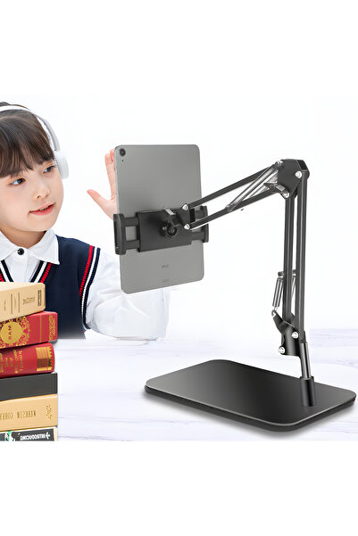 SMAYLİNG Masaüstü Ayaklı Ayarlanabilir Tablet Tutucu – 360° Dönebilen, Çok Aç...