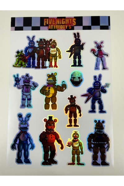 cakaybu Five Nights at Freddy’s (FNAF) Hologram Sticker Seti