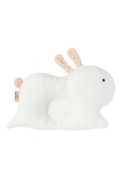 Sunveno Head Shaper Pillow – Rabbit (White) | Soft, Supportive & Baby-Safe fo...