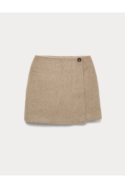 Marks & Spencer Yün Karışımlı Mini Etek