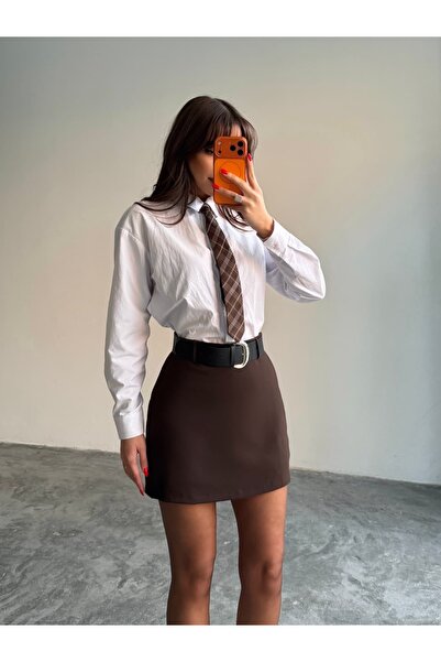 mydukkan.co Skirt with Shorts Inside and Belt