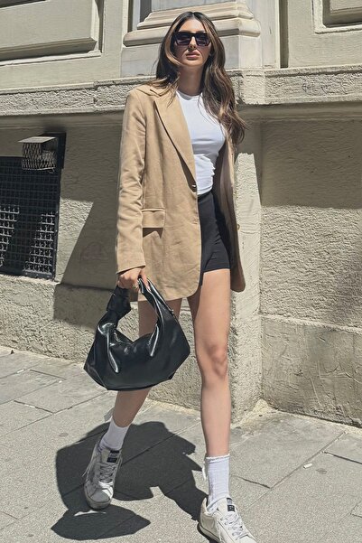 Trend Alaçatı Stili Women's Mix Lined Blazer Jacket Shorts Skirt Bag and Crop...