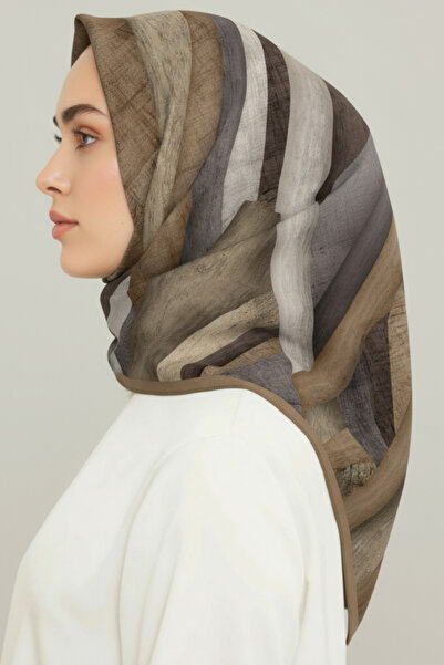 Karaca Eşarp SOYUT DESEN RAYON EŞARP - Vizon