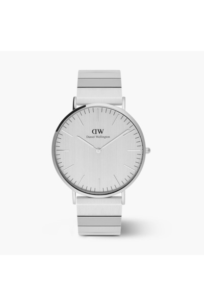 Daniel Wellington Daniel Welington Men's 40MM Silver Analog Stainless Steel S...
