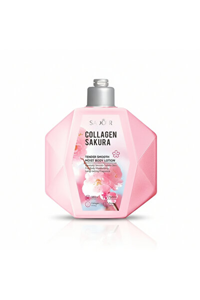 SADOER Body lotion with collagen and sakura, 300 ml