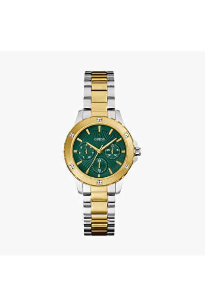 Guess Women's 35 MM Multicolour Chronograph Stainless Steel Watch GW0723L1