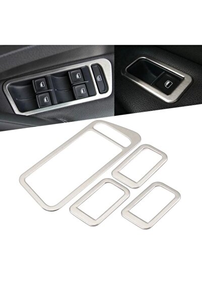 YıldızTuning إطار زجاجي لسيارة جولف 7 و7.5 مطلي بالنيكل والكروم