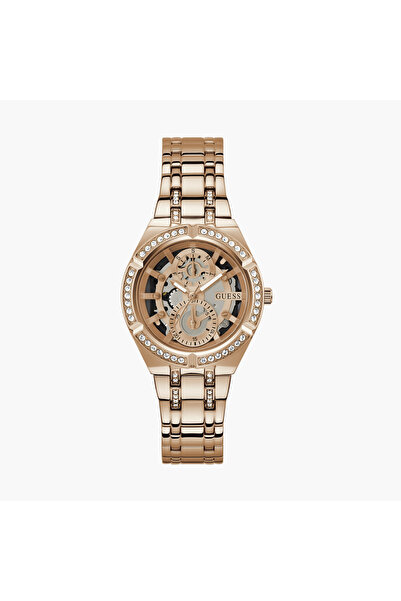 Guess Women's 36 MM Gold Analog Stainless Steel Watch GW0604L3