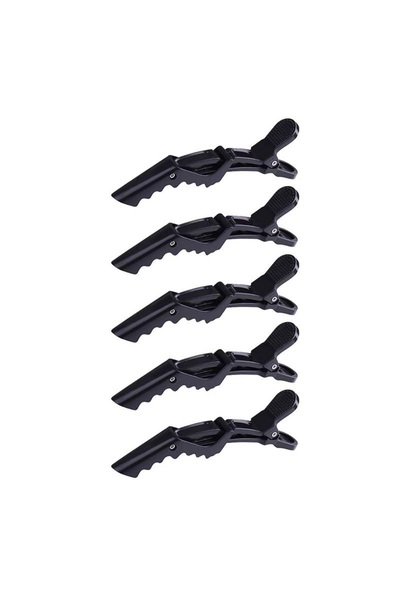 SELA Set of 5 Crocodile Hair Clips for Hairdressing -
