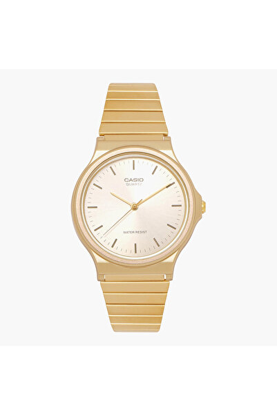 Casio Men's Gold Analog Stainless Steel Strap Watch -MQ-24G-9EDF