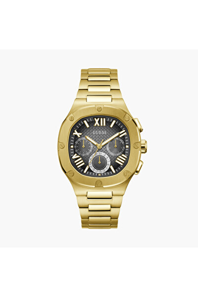 Guess Men's 42 MM Gold Chronograph Stainless Steel Watch GW0572G2