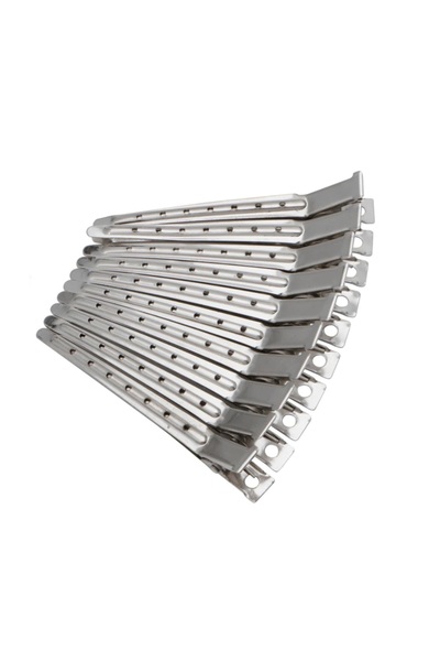 SELA Set de 12 agrafe de păr argintii