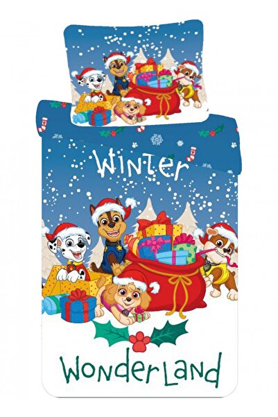 PAW PATROL Holiday Christmas duvet cover 140×200cm, 70×90 cm