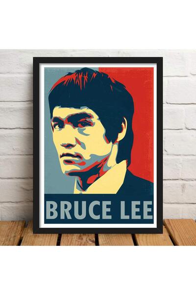 ALAYRA International ألايرا - ملصق بروس لي بوب آرت مؤطر للغرف والمكاتب (10 بو...