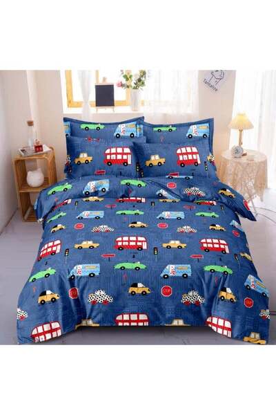 Noon East طقم غطاء لحاف من 6 قطع | مصنوع من ألياف دقيقة ناعمة | ألوان متعددة