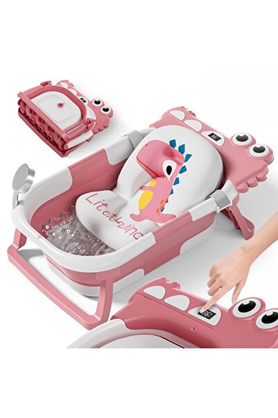 mavio Cadita pliabila bebelusi Little Dino, 0–36 luni, 32 L, perna hipoalergenica, termometru incorporat