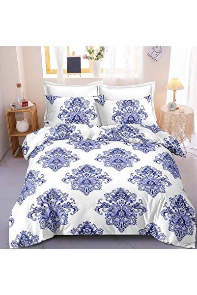 Noon East طقم غطاء لحاف من الألياف الدقيقة مكون من 4 قطع - غطاء لحاف 260×220 ...