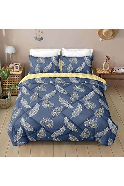 Noon East 4-piece Microfiber Duvet Cover Set 260x220 cm with Fitted Sheet & P...