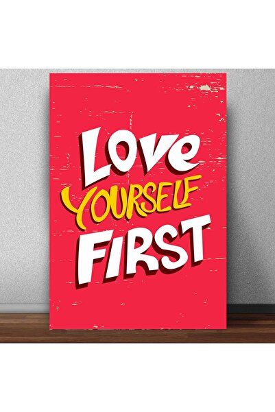 ALAYRA International ملصق اقتباس "أحب نفسك" من ألايرا للغرف والمكاتب (13 بوصة...