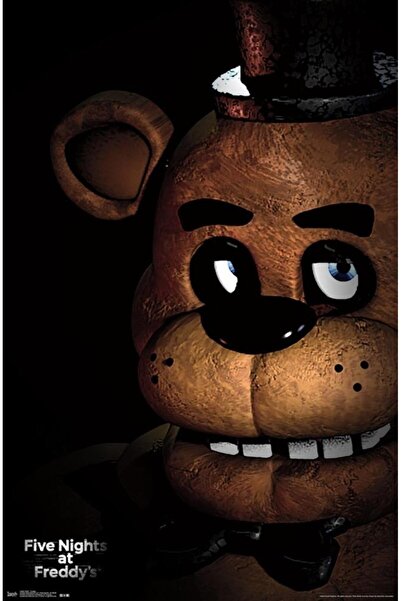 ALAYRA International ملصق حائط فريدي من لعبة فايف نايتس آت فريديز، مقاس 22.375 × 34 بوصة، بدون إطار.