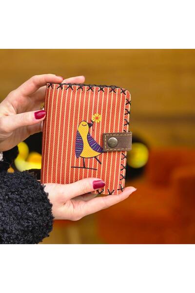 HOODİEMOUSE Free Spirit Bird Pattern Small Women's Wallet - Ethnic Retro Bohe...