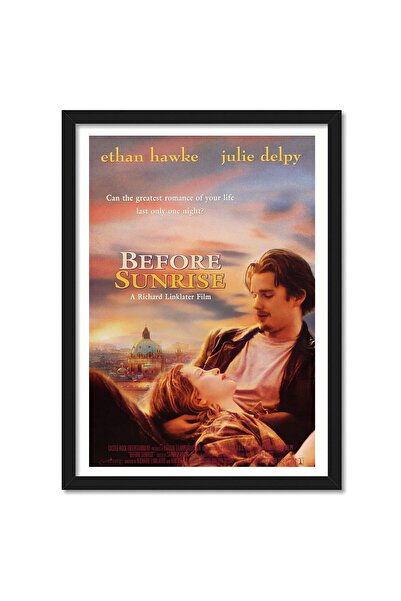 ALAYRA International ملصق فيلم "قبل شروق الشمس" مؤطر من تصميم ألايرا (متعدد ا...