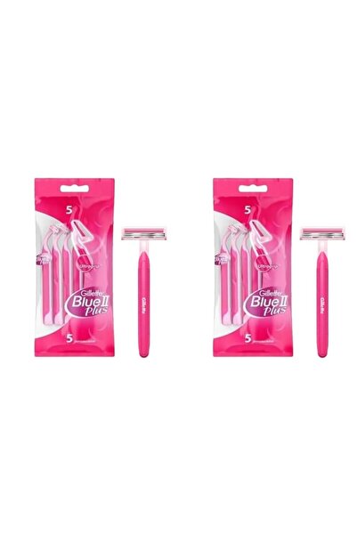 Gillette Blue2 Plus Women's 5-Piece Pink Razor Blades-2 Pieces