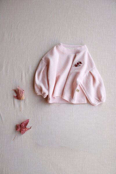 Oh La La Koala For Little Ones Pulover pentru fetiță cu broderie pudrată