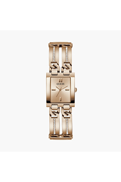 Guess Women's 24 MM Gold Analog Stainless Steel Watch GW0668L3