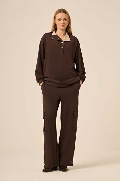 FTZ WOMEN Women's Royal Trouser Suit Brown 31272