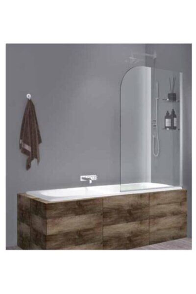 SANITEC حاجز حوض الاستحمام SPJZ-2F، 90×140 سم / فاصل زجاجي ثابت