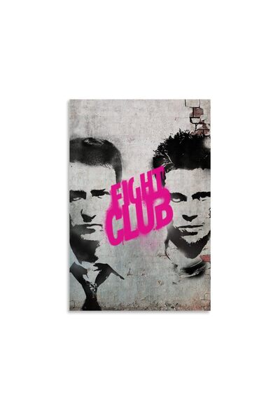 ALAYRA International ملصق فيلم نادي القتال (ALAYRA) لغرفة النوم، لوحة فنية جد...