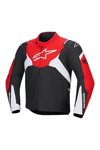 Alpinestars Honda T-Jaws V4 Korumalı Motosiklet Montu Siyah Kırmızı Beyaz