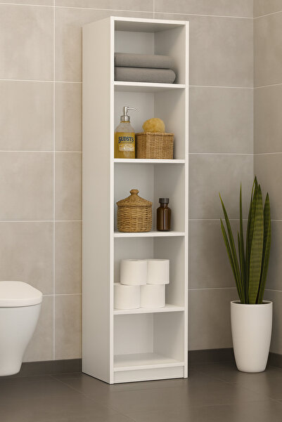 Genel Markalar Modern 5 Raflı Çok Amaçlı Dolap 149x36x20