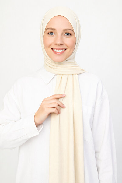 moda nokta Hazır Pratik Geçmeli Lüks Organik Düz Penye Şal Eşit Hizalı beyaz