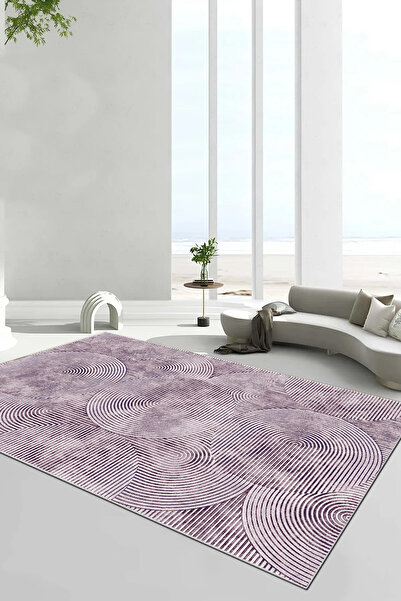 Halise Home Yıkanabilir Kaymaz Taban Dijital Baskılı Halı,Yolluk