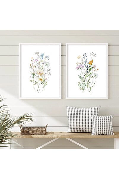 ALAYRA International ملصق نباتي مزخرف بالزهور من ألايرا، فن جمالي، لوحة جداري...