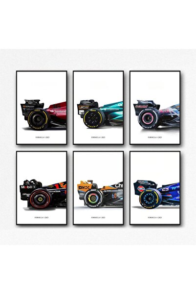 ALAYRA International ملصقات ألايرا لسباقات الفورمولا 1، مطبوعات فنية جدارية لسيارات السباق الكلاسيكية، مناسبة للأولاد