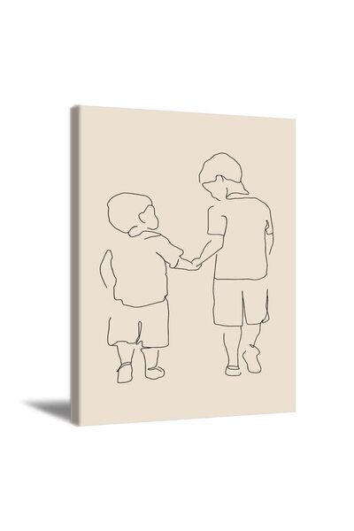 ALAYRA International لوحة فنية مطبوعة لخط عائلة ألايرا، صورة بخط أسود، ملصق ج...