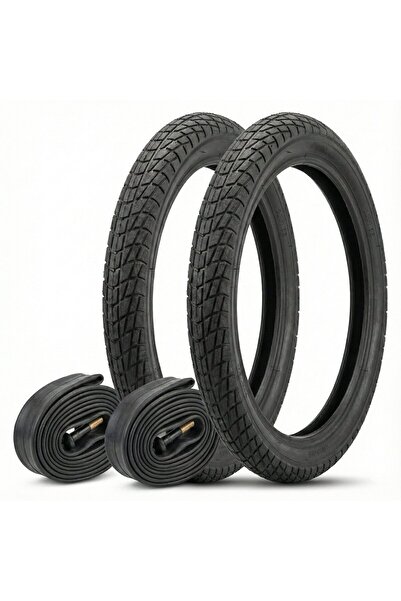 heugers Black Cat Zırhlı Ön Arka Set İç Dış Lastik 20x1.95 – 5 mm Zırh Kalınlığı, Elektrikli Bisikl