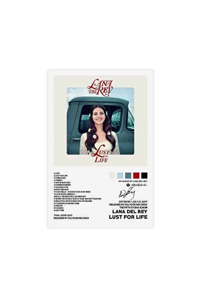 ALAYRA International ملصق ألايرا لانا ديل ري، ملصقات ألبوم Lust for Life، ملص...