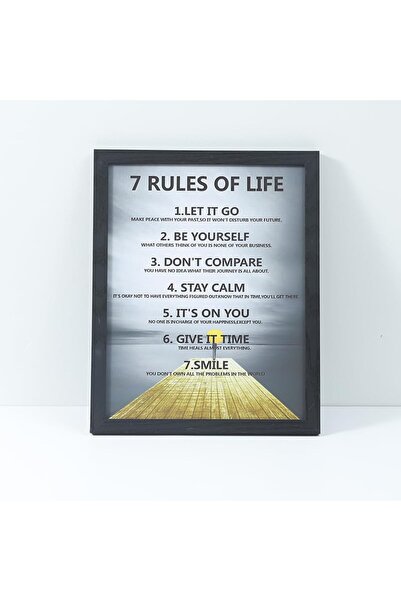 ALAYRA International لوحة جدارية تحفيزية بعنوان "قواعد ألايرا السبع للحياة"، ...