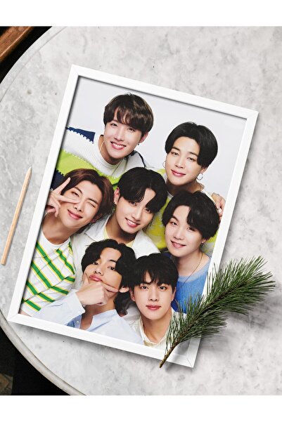 ALAYRA International ALAYRA BTS Group Photo Framed Poster (8x12 inches) for B...