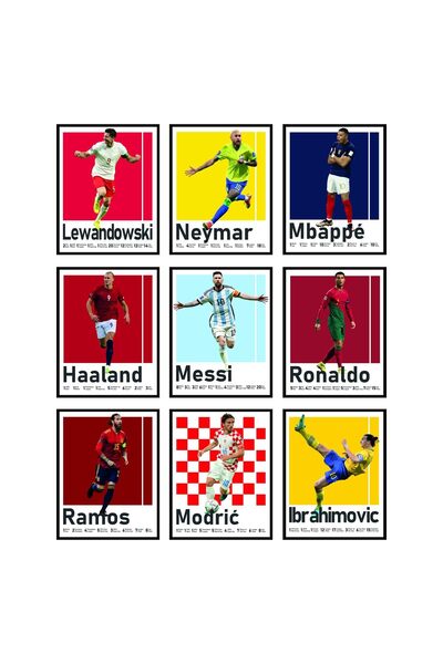ALAYRA International ALAYRA Soccer Posters - Soccer Bedroom Decor For Boys, M...